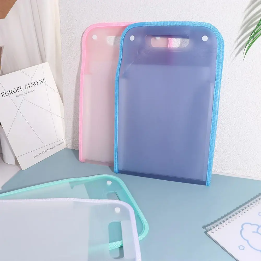 13 Pockets A4 Expanding File Folder Handle Waterproof Accordian File Storage Bag Large Capacity Vertical A4 File Organizer