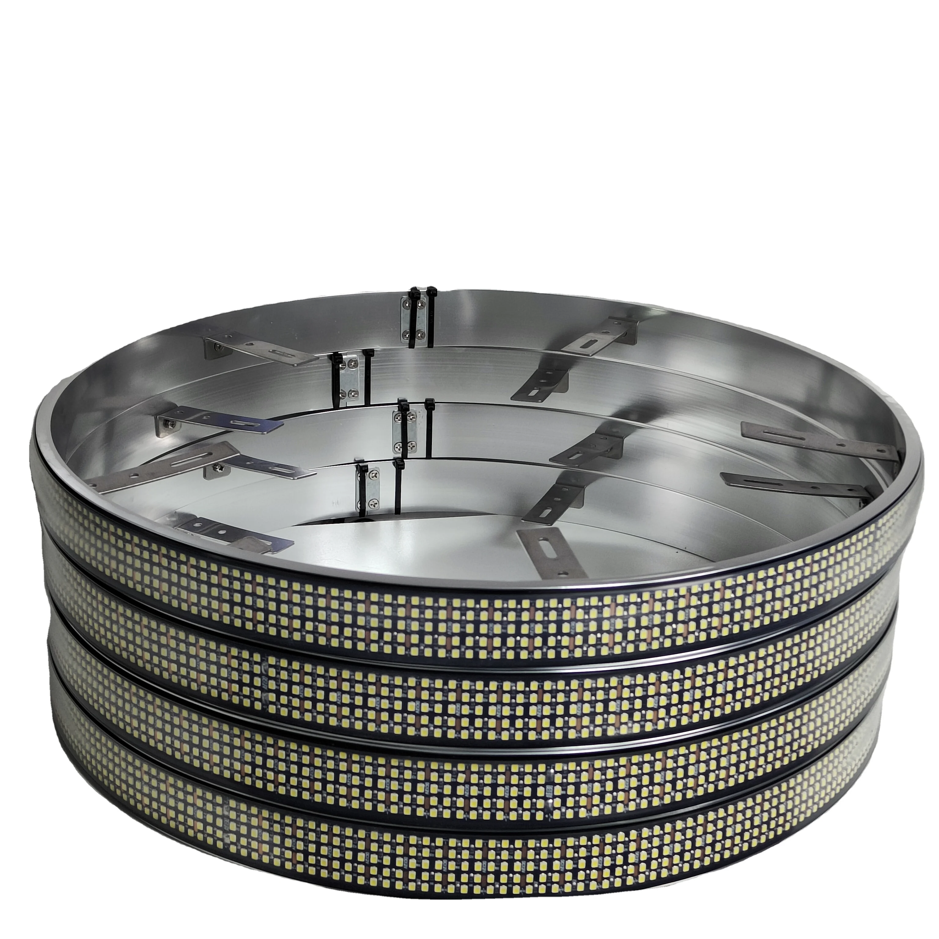 Nuovo Arrivo 5 File Super Luminoso 15 Pollici Kit Luce Ruota Auto Underglow IP68 Impermeabile App Controllato Luce del Cerchio LED Luce Ruota