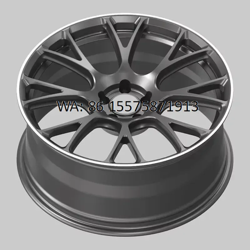 Forged Aluminium Alloy Wheel Hub 17 Inch 5x120 Black Finish Multiple Spokes Design GH56 Model New