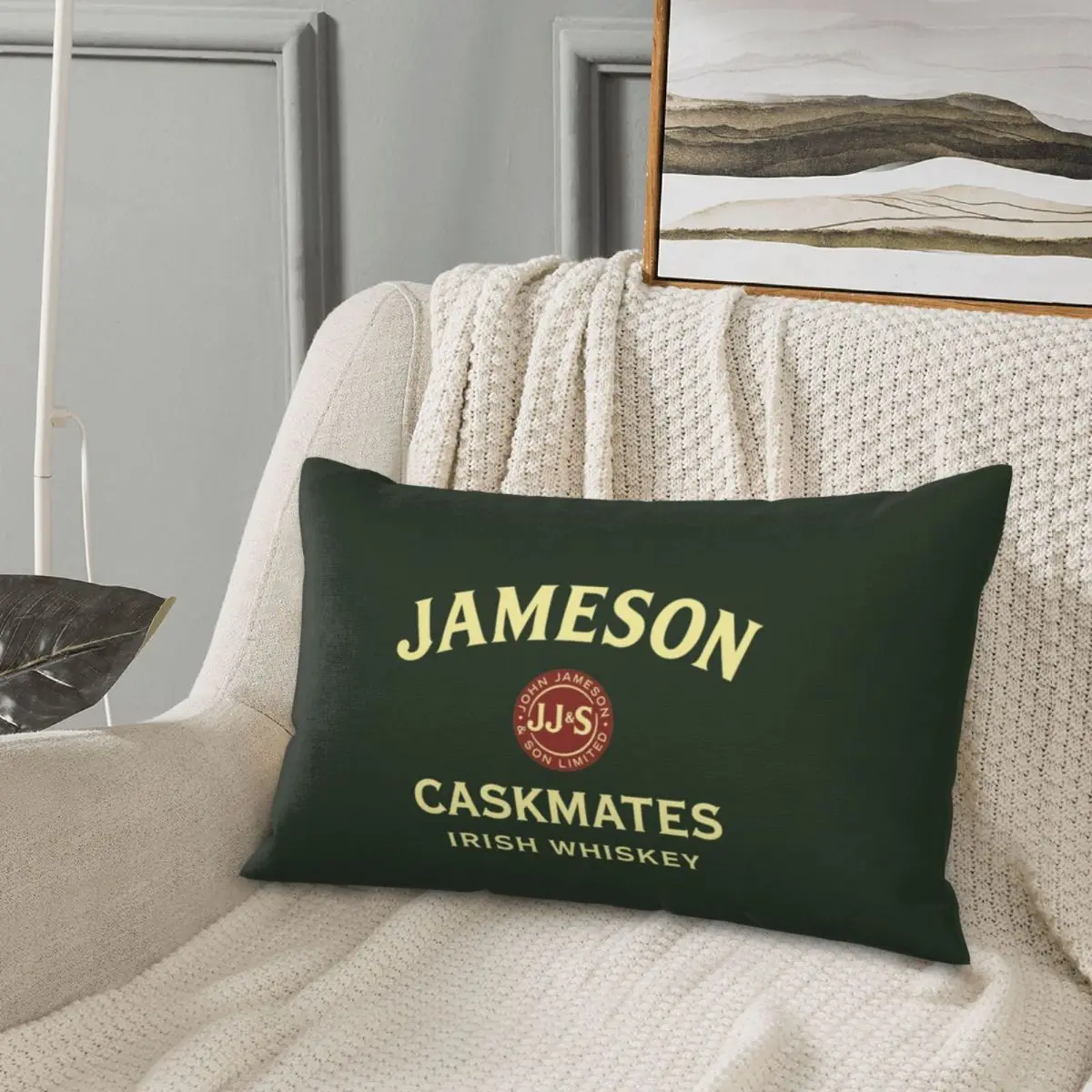 Rare Cask-The Jameson Rectangle Pillowcase Cushion Cover Decorative Bedroom Bed Home Comfort Throw Pillow