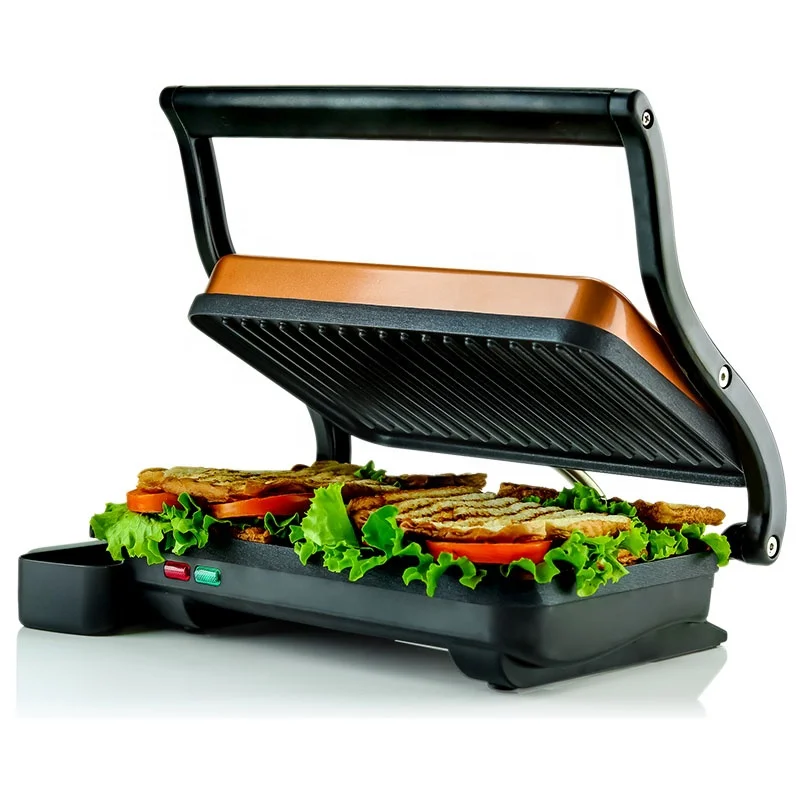 شواية بانيني كهربائية 2025 - صانع الساندوتشات المحمول الذي لا يدخن وشواية شواء متعددة الأغراض