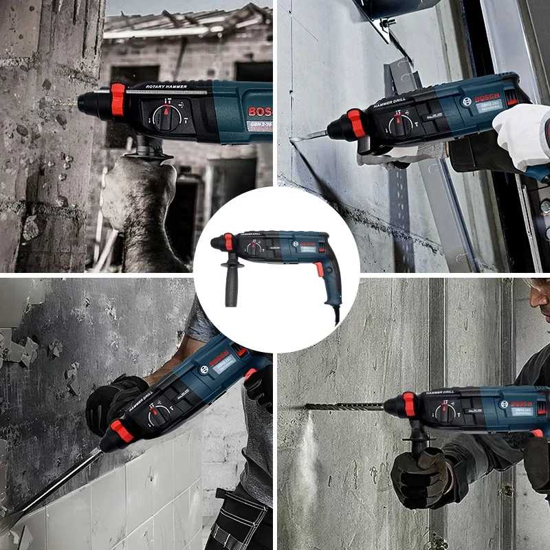 أداة المطرقة الدوارة Bosch gbh2-26d ونظام SDS-Plus بقدرة 810 وات مع الملحقات