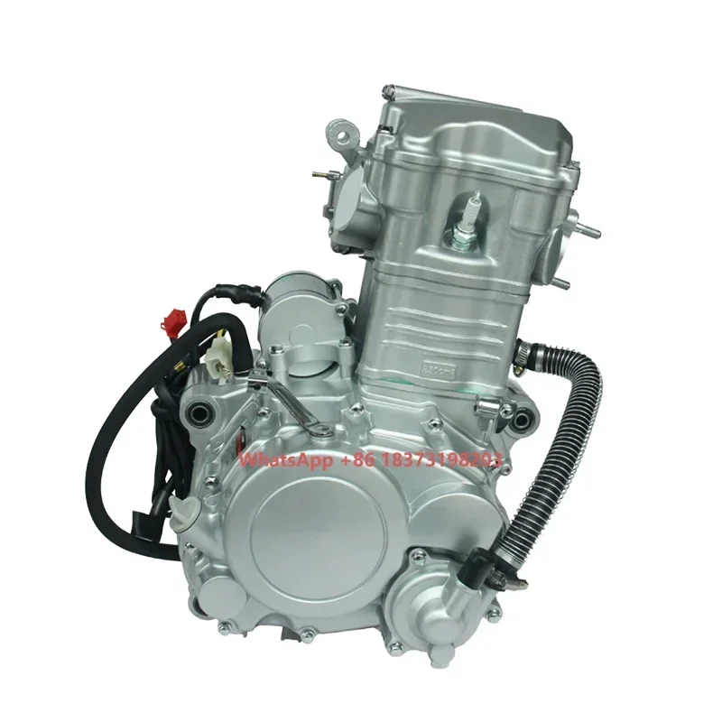 New Design CG250 4+1 Reverse Gear Water-Cooled 4 Stroke Motorcycle Engine 250cc CDI Ignition Electric Start Kick Start 1
