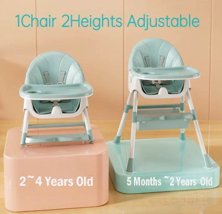 Design Children\'s Feeding Chair Folding Baby Feed Chair With Adjustable Lying Rocking Baby High Chair For Feeding 5Moths-4Years