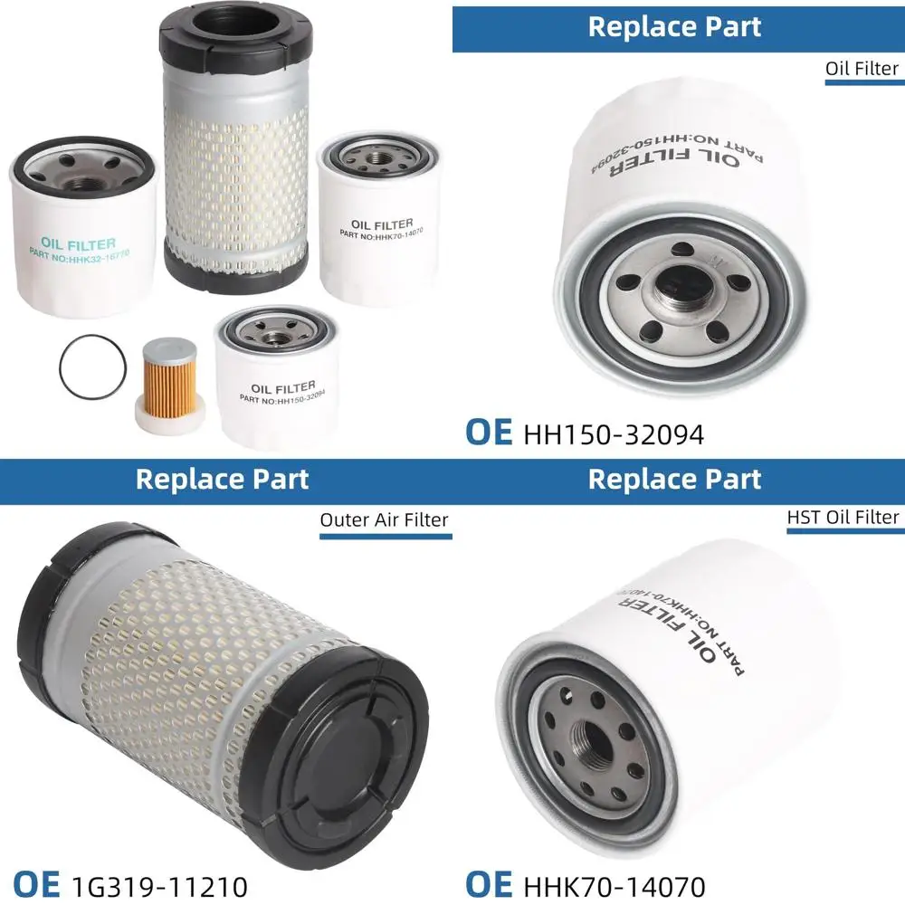 

Utility Vehicle Maintenance Filter Kit Compatible with RTV-X1140, RTV-X1100C, RTV-X1120D Models, OE# 150-32094, 320-59930, K70-1