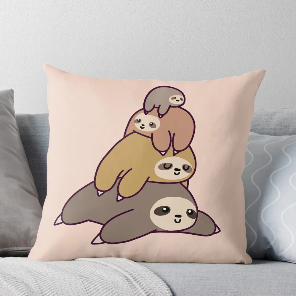 Sloth Stack Throw Pillow Decorative Cushion Christmas Cushion For Home