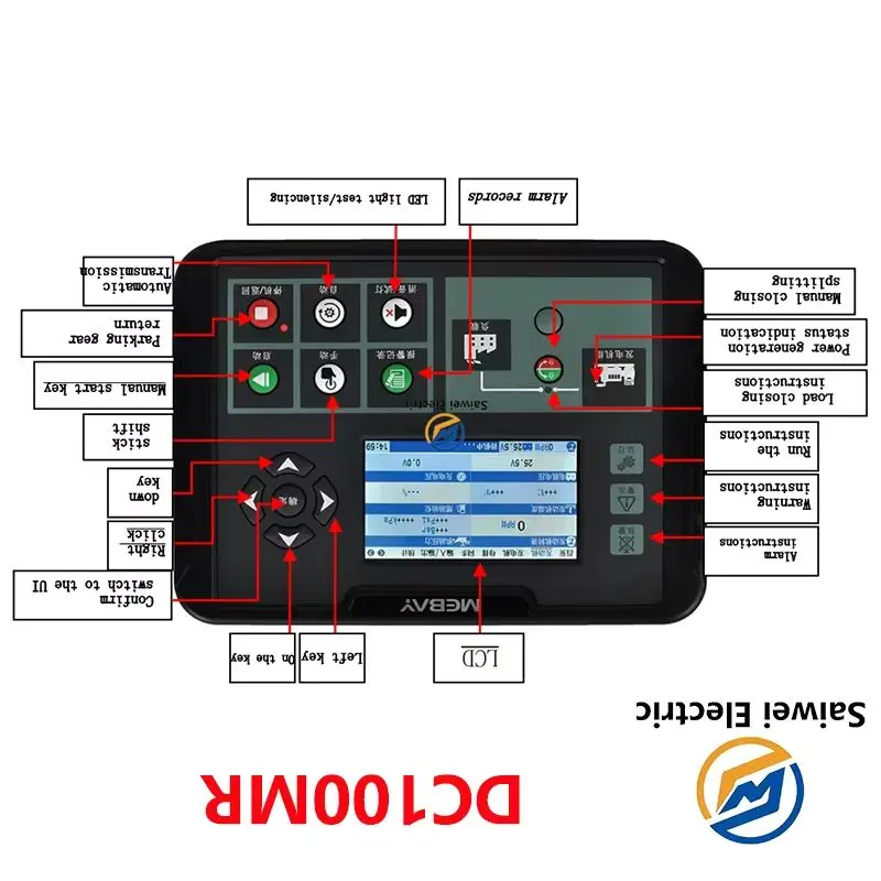 

Панель управления для параллельного запуска и остановки генераторных установок MEBAY DC100MR