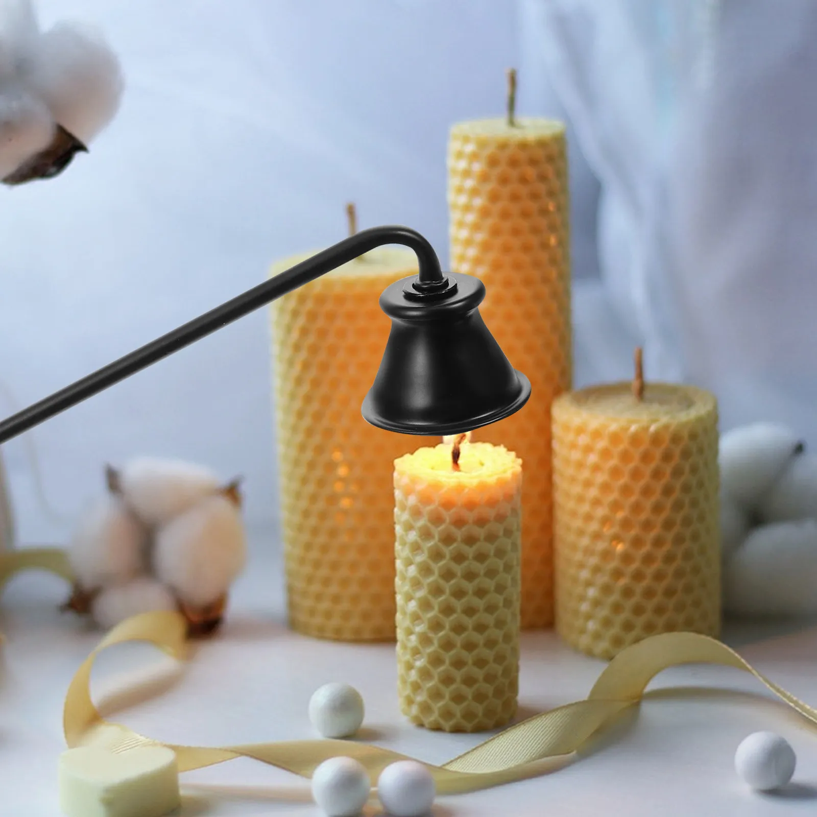 

Маленький металлический колпачок-гаситель для фитилей, прочный, многоразовый, без изысканного дизайна, аксессуар.