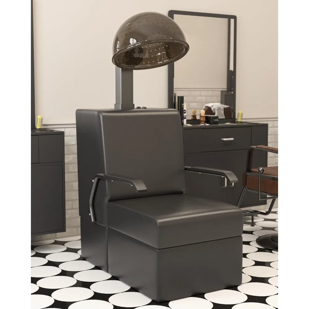 

Professional Hooded Salon Hair Dryer and Chair Combo, 60-Minute Timer, Temperature Adjustable, Angle & Height Adjustable