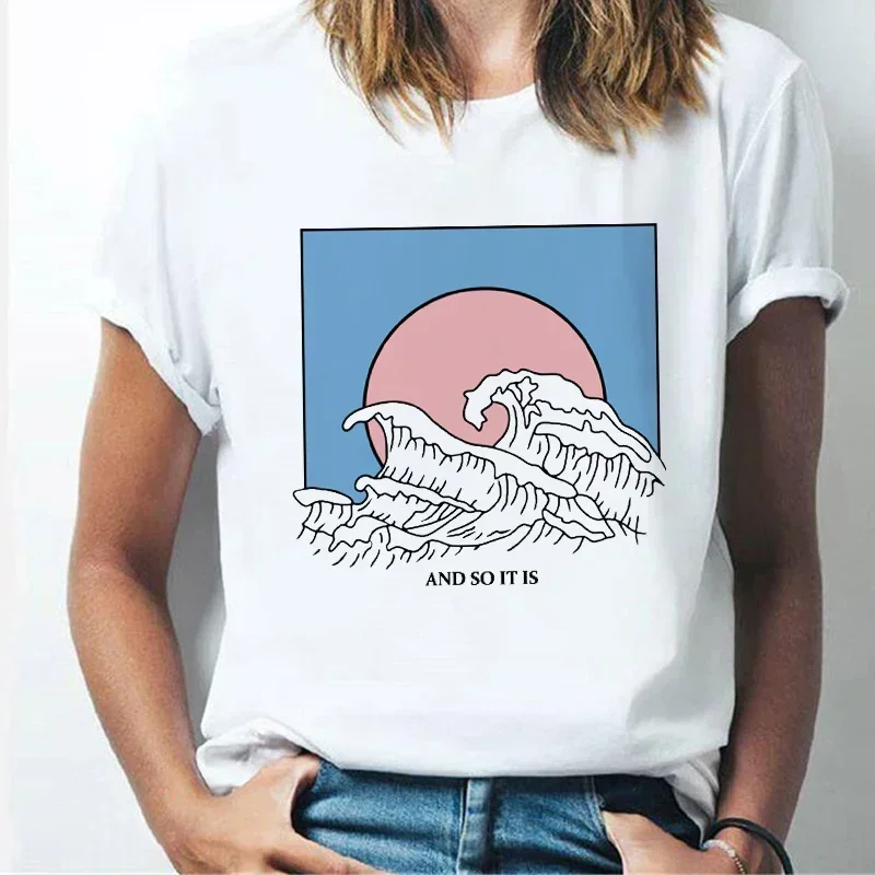 History of Art Line Funny T Shirt Women Short Sleeve Top Harajuku Graphic Tee Shirt Female Fashion 2024 Clothes Woman Tshirt