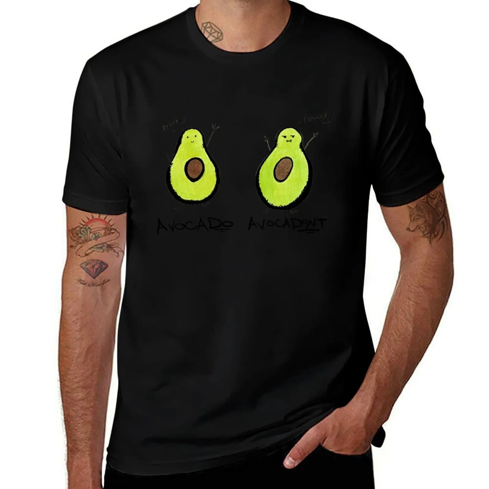 

AvocaDO T-Shirt man t shirt designer black cotton t-shirt plain for man package t shirt man casual T-shirt