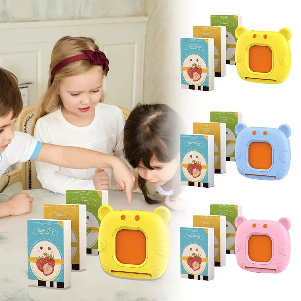   Educazione Flash Card Machine Apprendimento educativo precoce Inglese Libro audio elettronico Giocattolo per bambini Compleanno R9m0