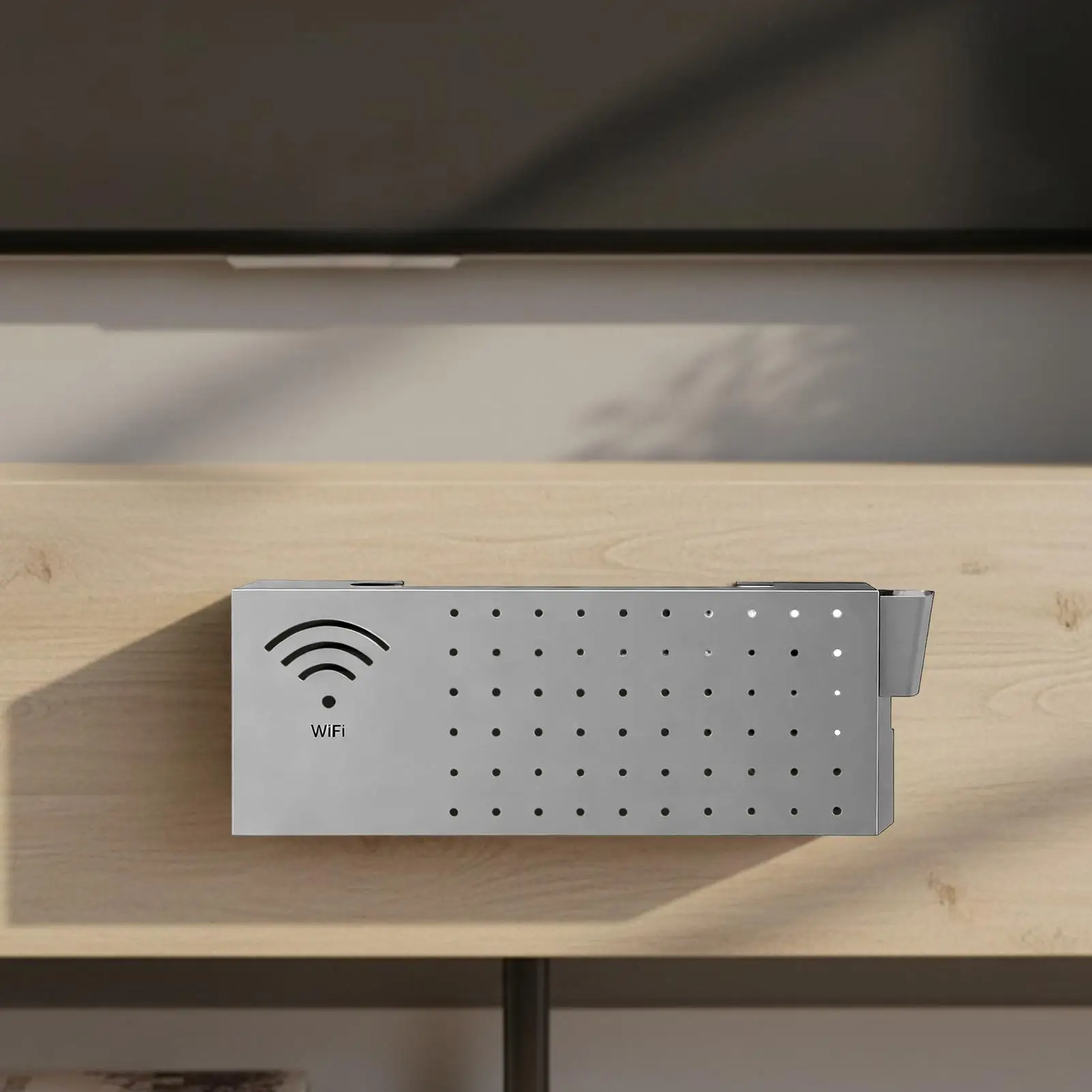 Couvercle de routeur mural multifonctionnel en acier au carbone, fournitures pour la maison, boîte de rangement de routeur Wifi pour sortie de sortie réseau électronique