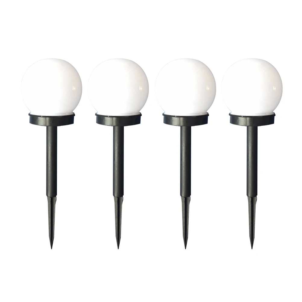 

4 PCS Bubble Solar Bulb Lamp Landscape Light Lawn Lights Outdoor Waterproof White