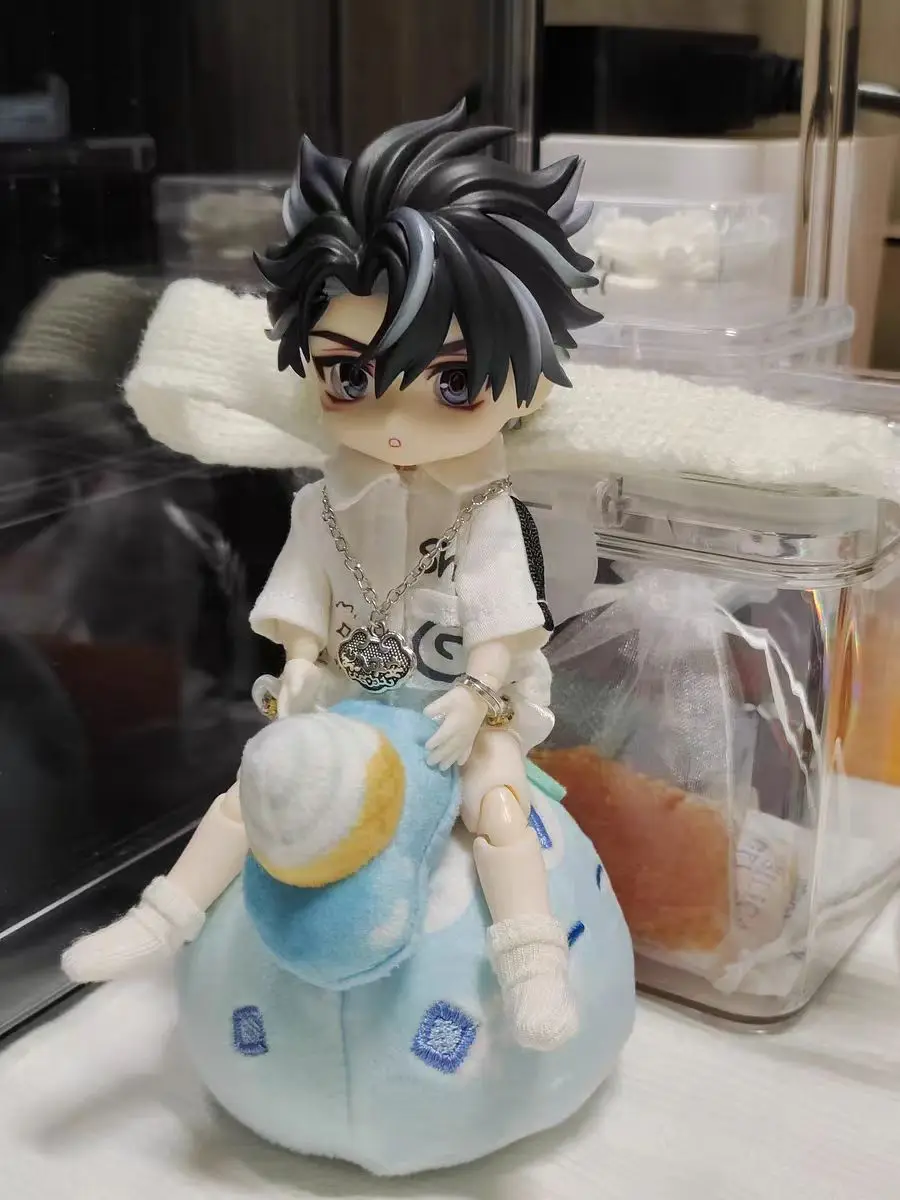 

Wriothesley Ob11 Face GSC Clay Man Face Genshin Impact Opened Eye Faceplate Handmade Alternate Expression Ob11 Doll Accessories