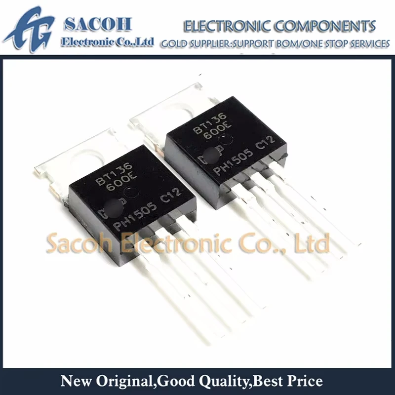 

New Original 10Pcs/Lot BT136-600E OR BT136-600D OR BT136-600F OR BT136-600G BT136-600 OR BT136-500E BT136-800E TO-220 4A 600V