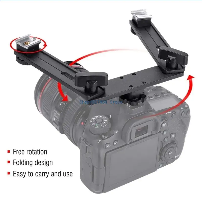 T3LB Aluminum Double Mount Adapter for 13 12 11 10 9 8 7 6 5 4 3 2 Action Camera