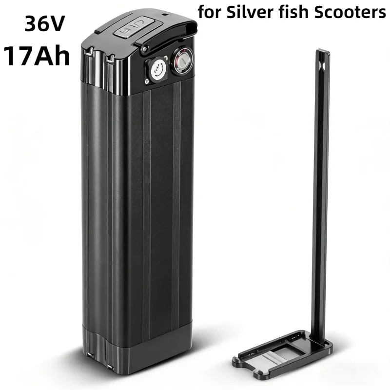 36V 17Ah/21Ah Long-Lasting Li-ion Battery–Built-in BMS Includes Charger for Silverfish Scooters High Capacity Reliable Accessory