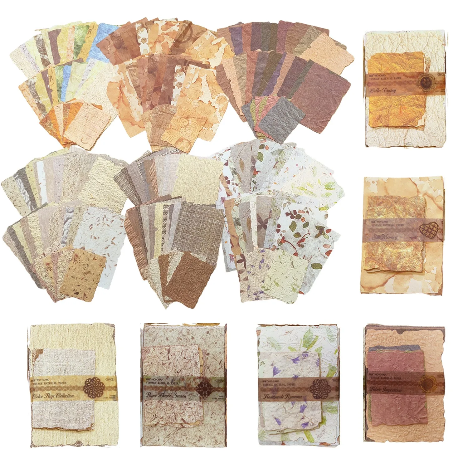 

Набор бумаги для скрапбукинга из 336 листов, винтажная текстурированная бумага с тиснением, материалы для джанк-журналинга, эстетичная декоративная бумага для рукоделия