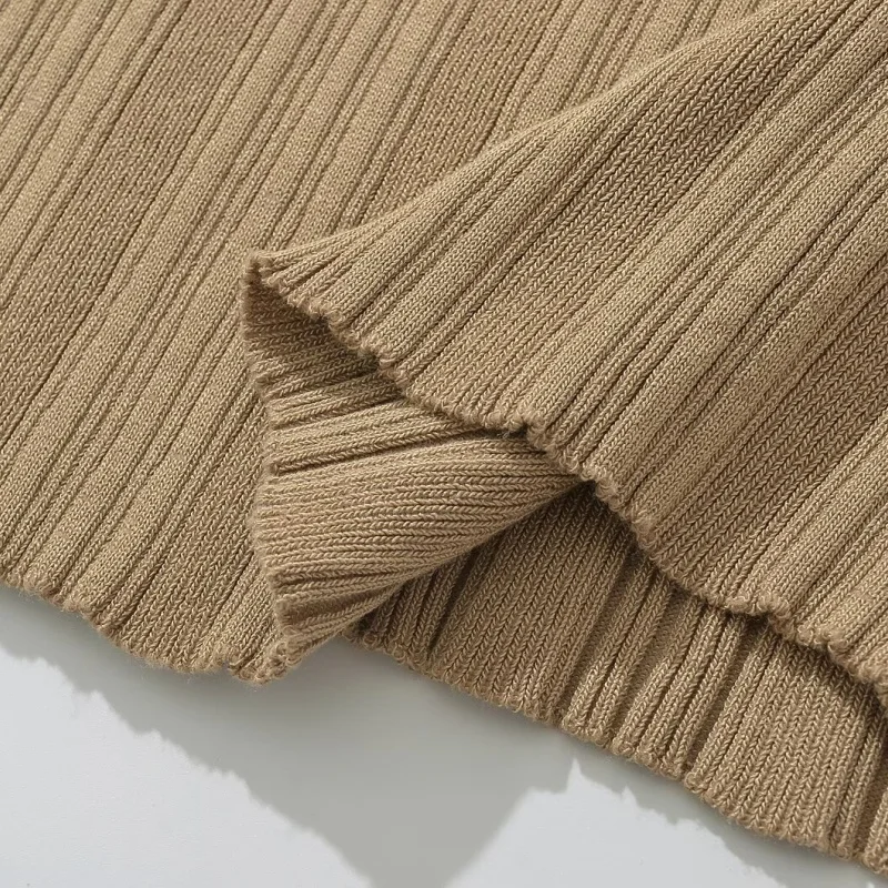 Autunno Inverno lavorato a maglia Fi Tail Dr Slim Fit lungo colletto alla coreana Versatile Ele Outdoor Casual