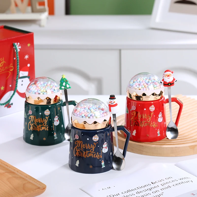 Christmas Gift Ceramic Mug Large-capacity Cup Cross-border Planetary Coffee Welfare Souvenir Water