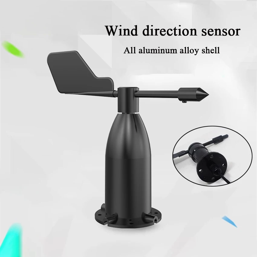 Wind direction sensor Wind cup Manufacturer RS485 Weather station current 4-20ma 0-5V 0-10V voltage output 50cm cable length