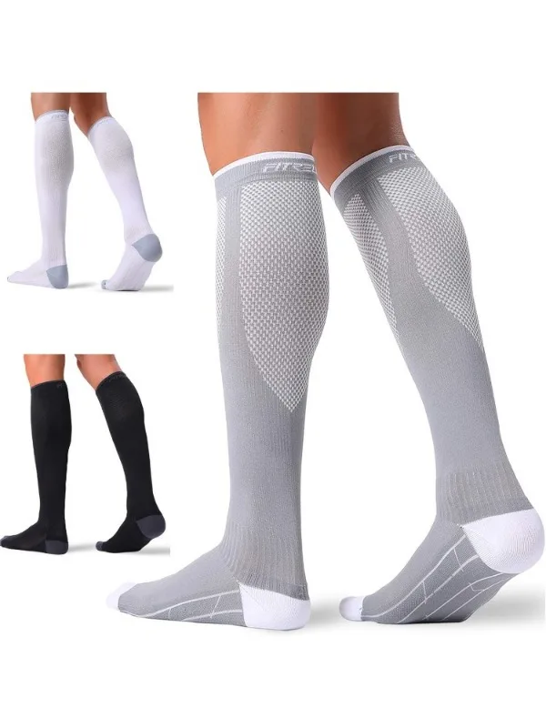 

3 пары медицинских компрессионных носков 20-30 мм рт. ст. для женщин и мужчин, поддержка кровообращения для медсестры, занятий спортом, бегом, путешествий и восстановления