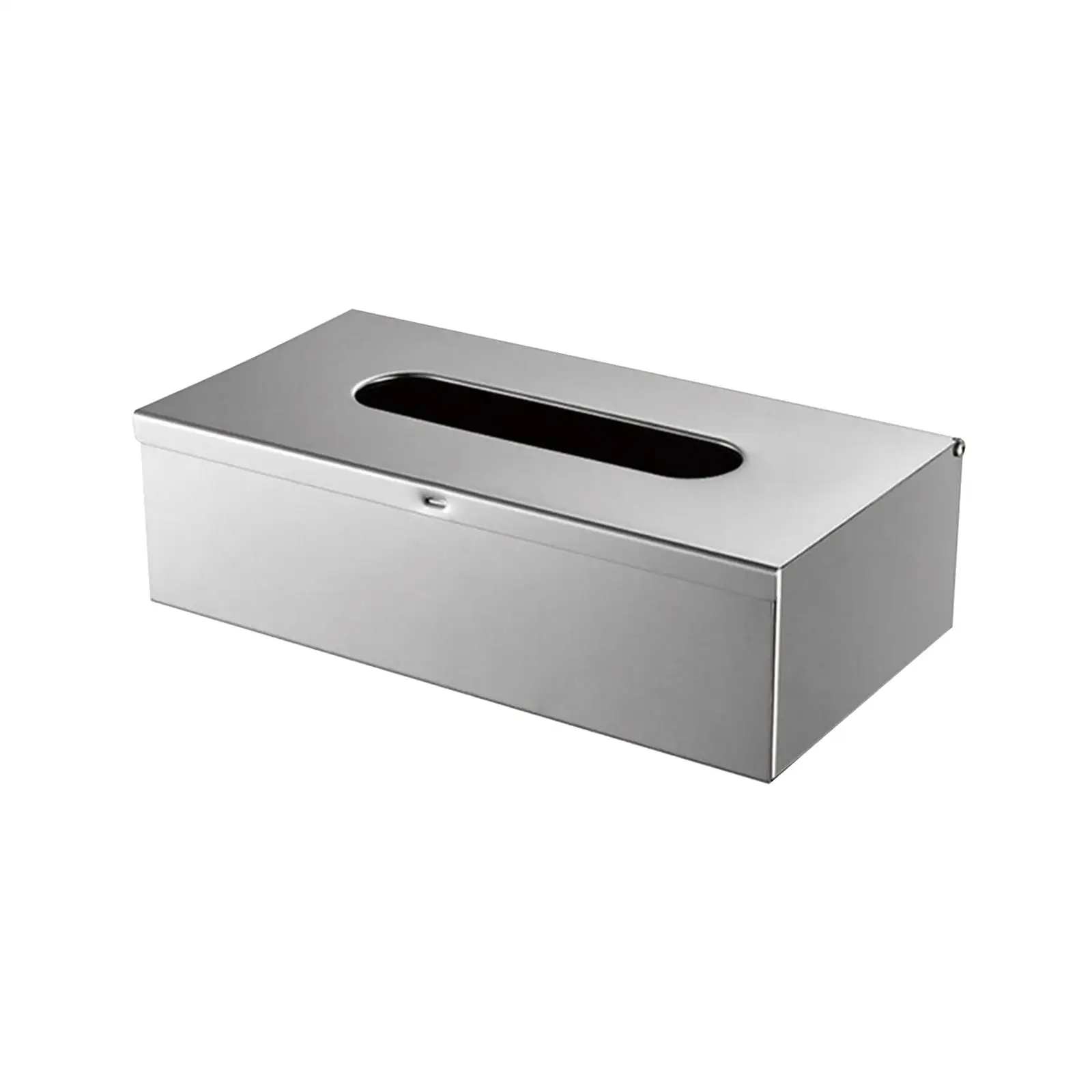 Stainless Steel Napkin Holder Box Elegant Tissue Container Dispenser Center Decor for Living Room Bedroom