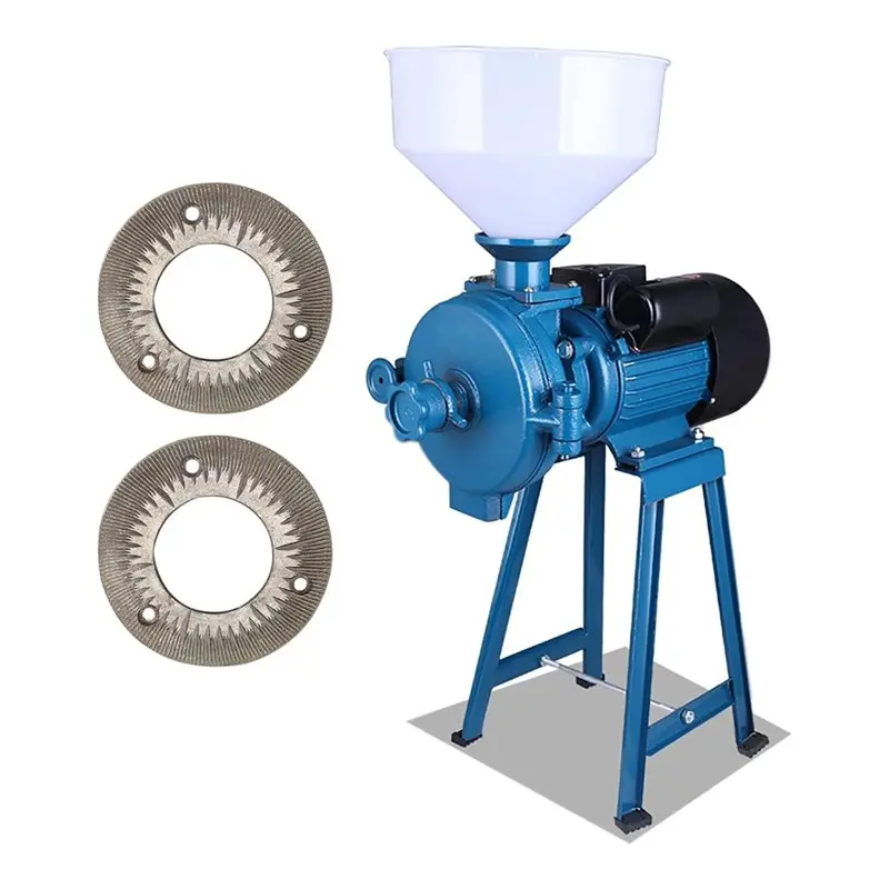[HOT!A34R】 For Dry Feed Flour Mill Plates 2PCS Grinding Sheets For 150 Model Electric Grain Mil Steel Milling Discs