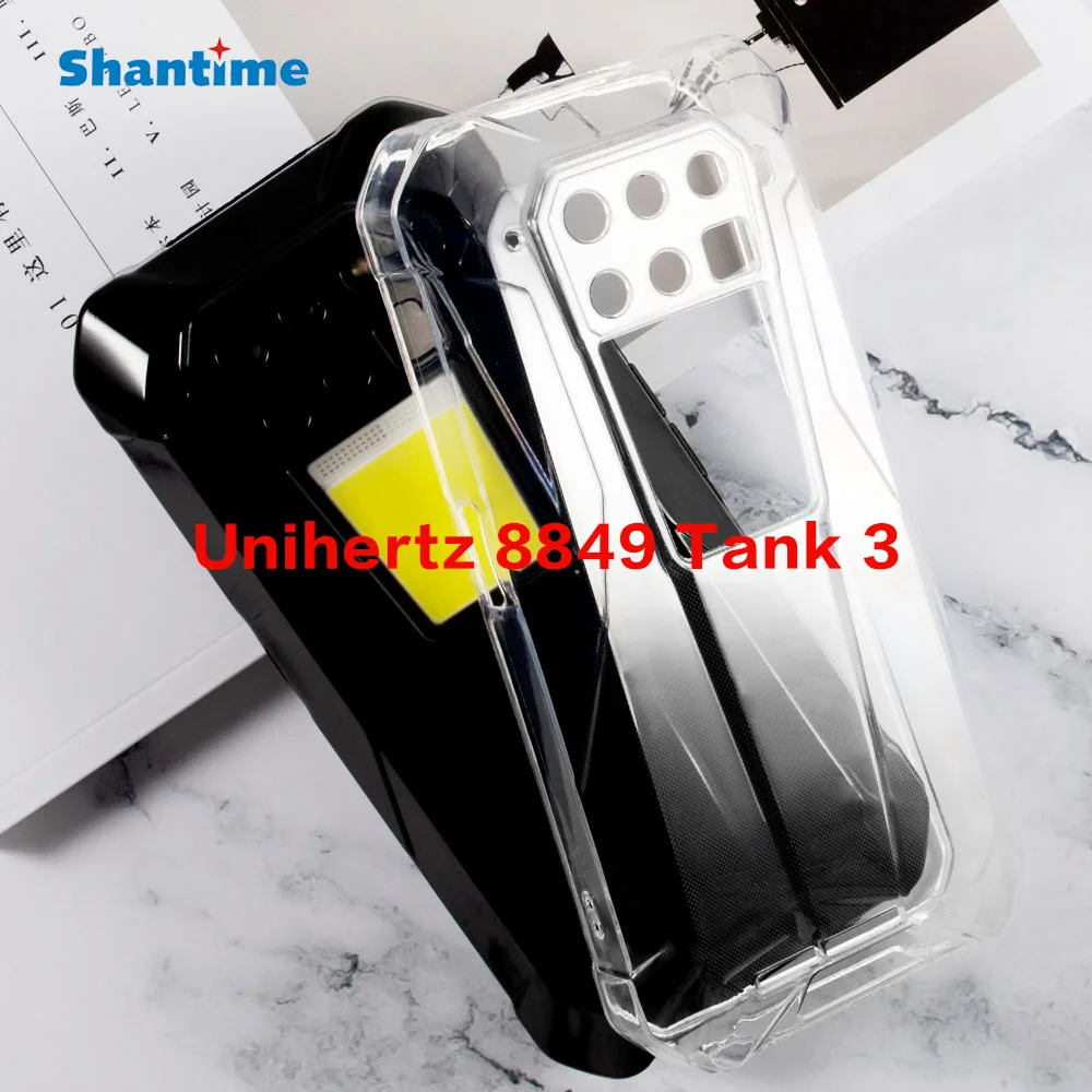 For Unihertz 8849 Tank 3 Gel Pudding Silicone Phone Protective Back Shell Soft TPU Case
