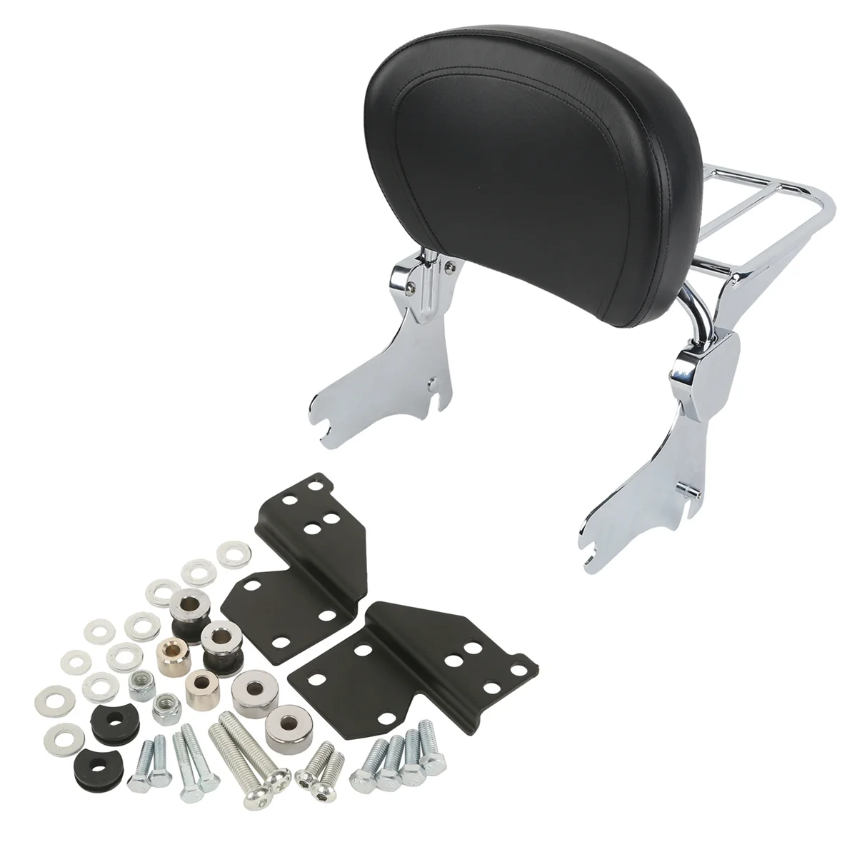 Backrest Sissy Bar Luggage Rack & Docking Hardware Kits For Harley Touring Street Electra Road Glide 1997-2008