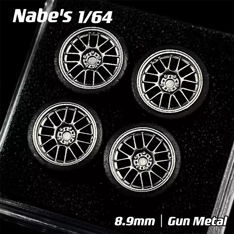 Die-cast alloy car model modified wheels 1:64 Chika x Nabes Rays SE37K modified wheels 8.9mm children's toy accessories