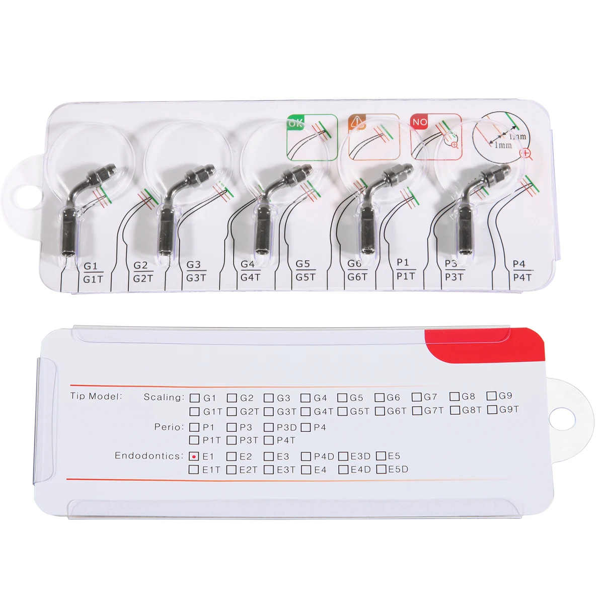 

5 PCS Dental Ultrasonic scaler Tips Fit DTE SATELEC Woodpecker Scaling Periodontics Endodontics