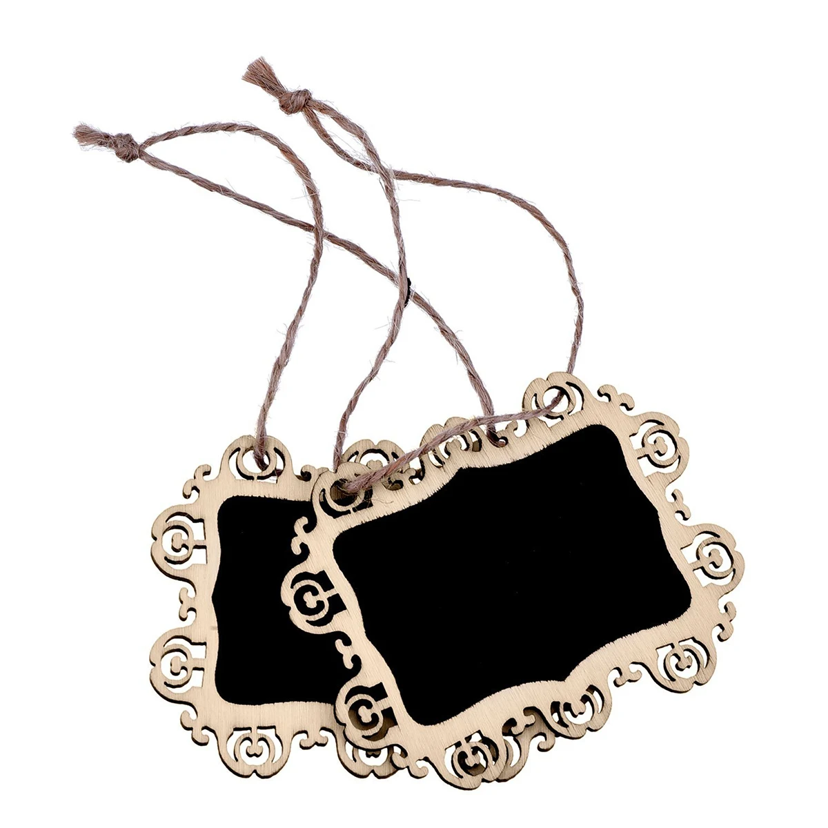 

10pcs Mini Chalkboard Tags Hanging Signs Rectangle Wall Decor Christmas Weddings Kids Crafts Plant Signage