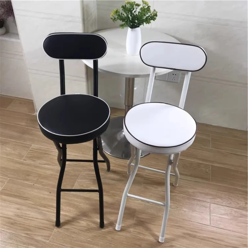 

Modern Bar Chairs Floor High Chairs Folding Bar Chair Single Person Backrest Stools Banks Minimalist Stool Aesthetic Furniture