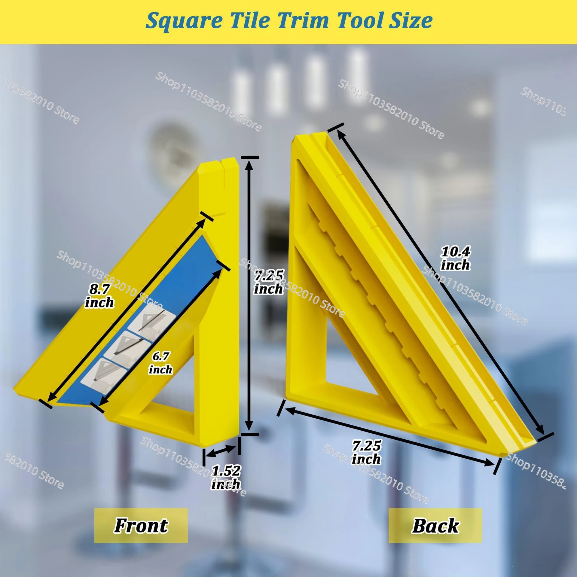 Tile Installation Tool, Tile Trim Cutting Device, Realizes 45° Bevel Cut for Ceramic Trims