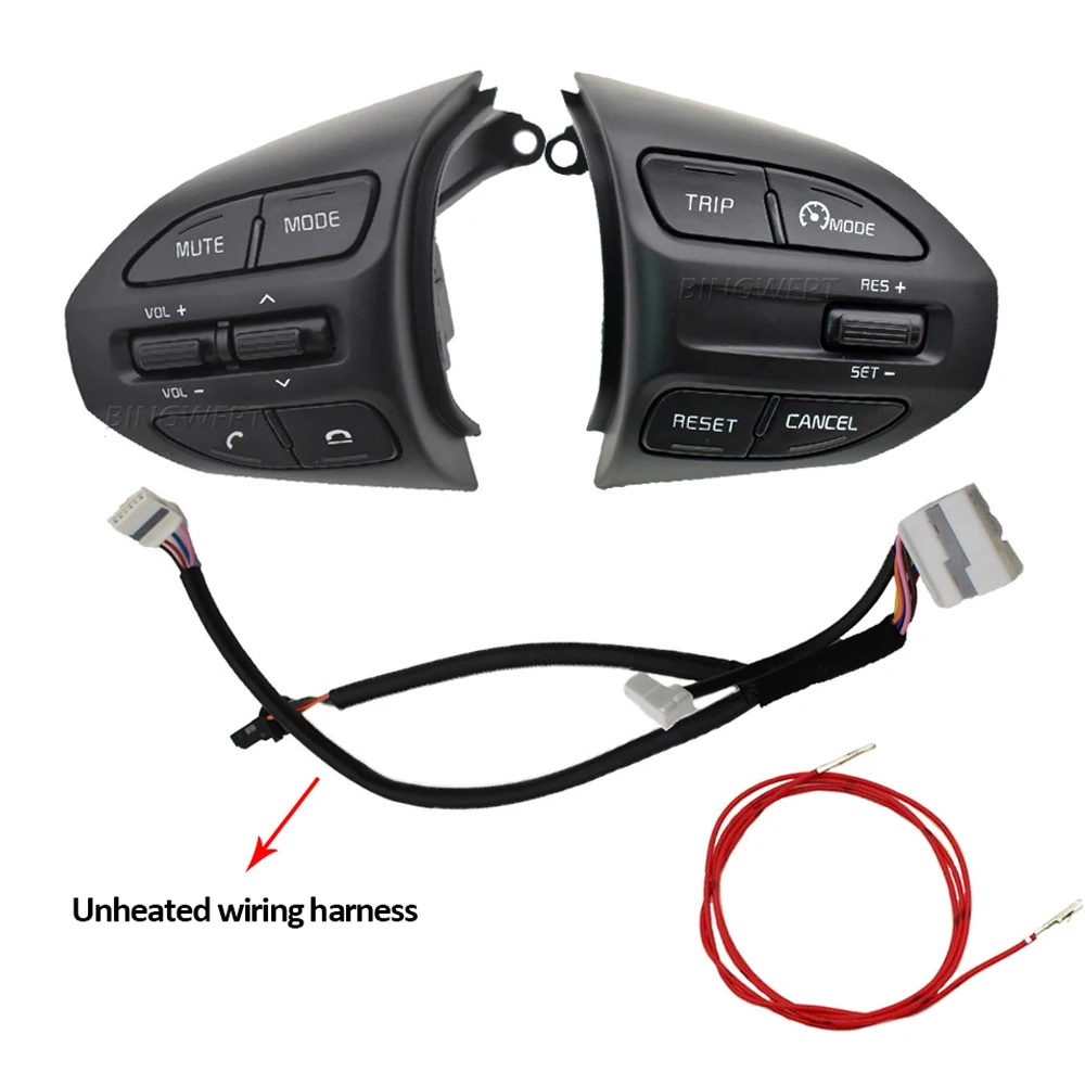 Multi Functional Steering Wheel Switch Cruise Control Buttons With Backlight For KIA Rio 2018-2019 For Rio X-line 2017 2018 2019