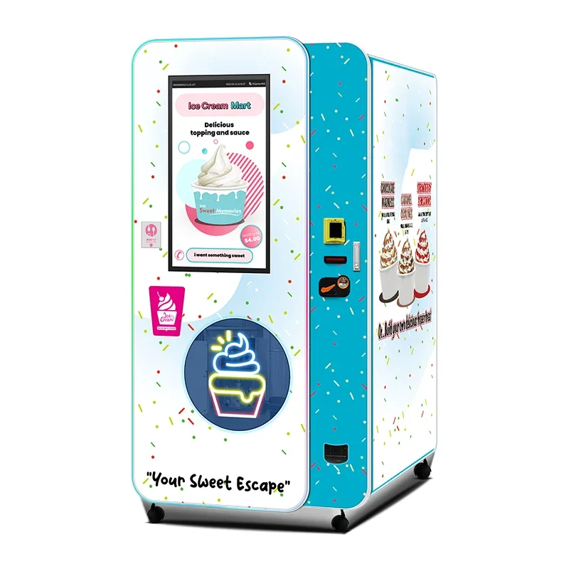 Haloo New Soft Ice Cream Style Vending Machine Yogurt Machine Smoothie Machine Manufacturer