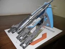 Mass Effect SR2  Airship helicopter 3D Paper Model