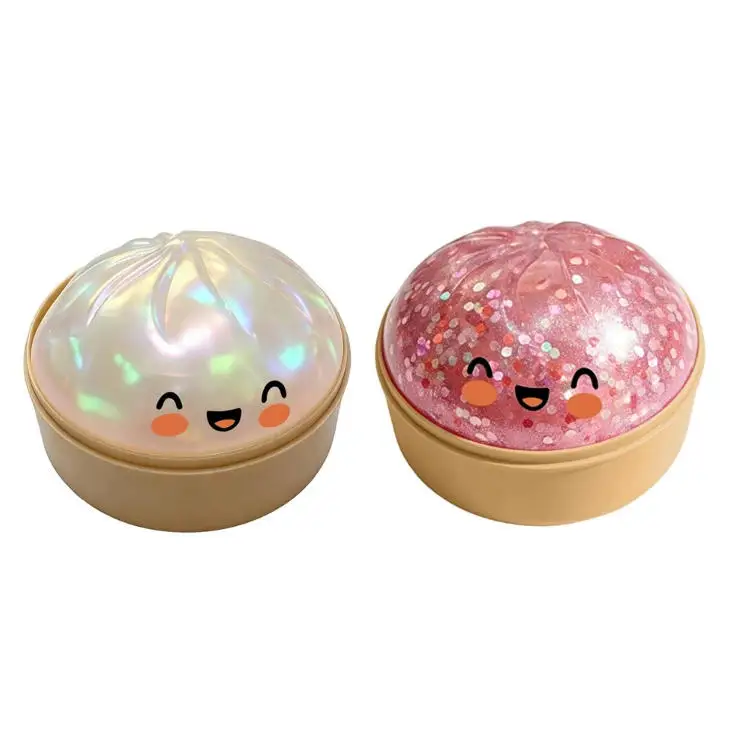 Glitter Dumpling Squishy Speelgoed Angstverlichting Spanning Herbruikbaar Materiaal Uniek Zintuiglijk Speelgoed Realistische Dumplings Decompressie Speelgoed