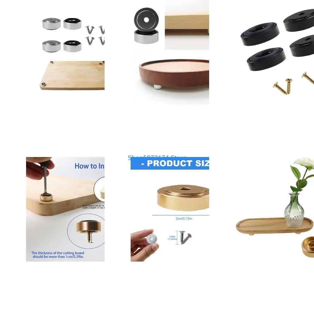 Y3NB 4Pcs Sturdy Aluminum Legs to Prevent Slipping on Kitchen Workstations
