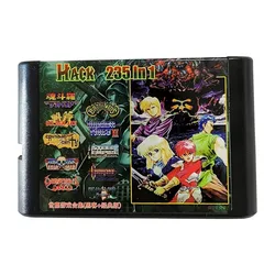 Cartouche MD 235 en 1 pour jeu Mega Drive et Mega Genesis, multi-jeux, 16 bits