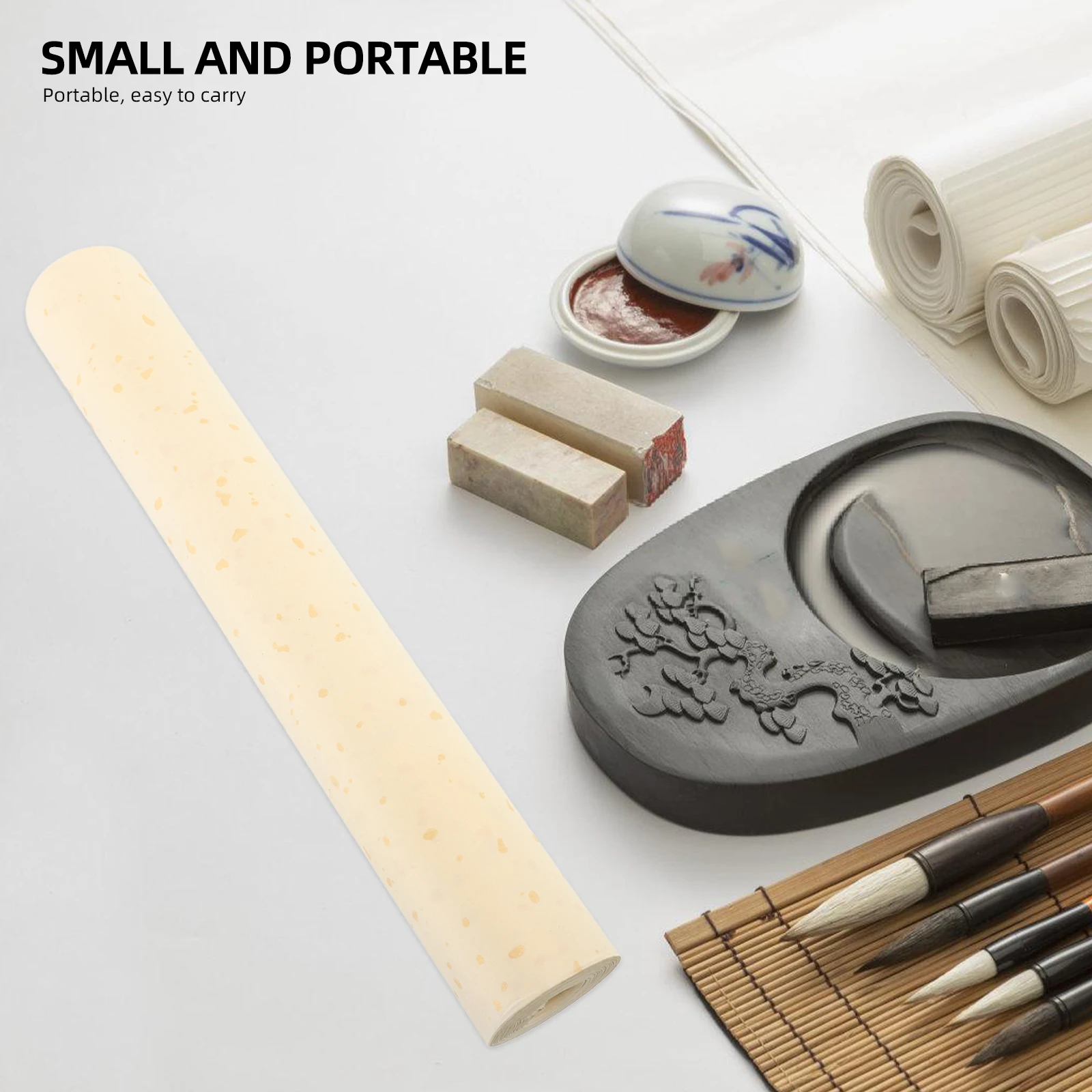 

Thickened Rice Paper 35cmx20m Black Professional Calligraphy Sheet for Home Office School Daily Writing Paper Portable Painting