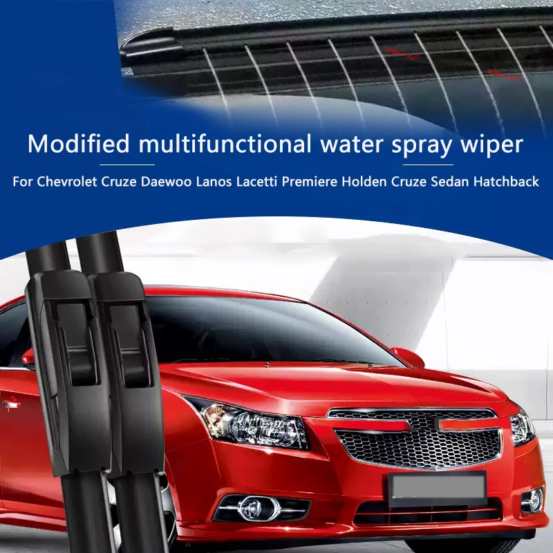 Car Modify Windshield Water Spray Wiper Blades For Chevrolet Cruze Daewoo Lanos Lacetti Premiere Holden Cruze Sedan Hatchback