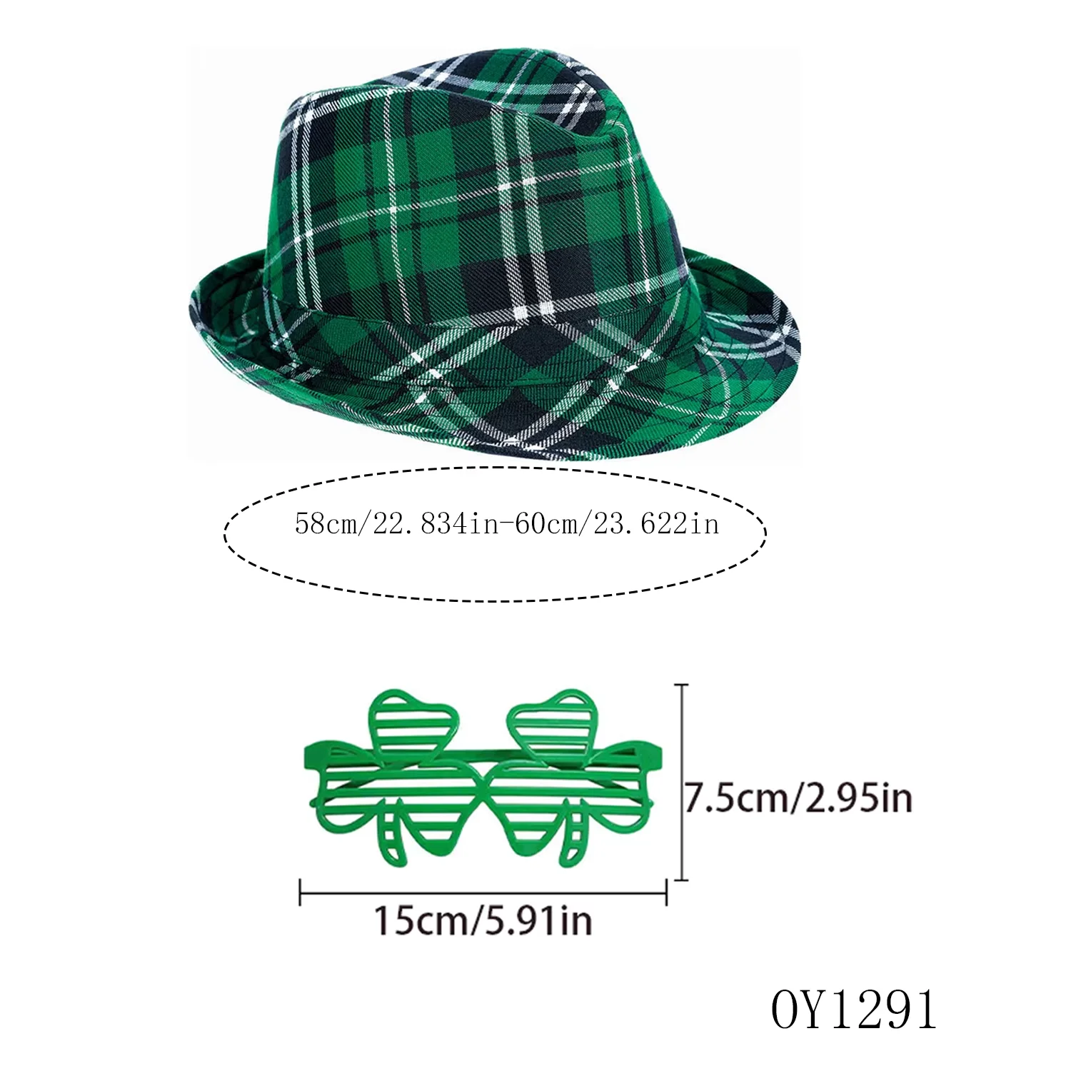 Zestaw akcesoriów PESNEAR na Dzień Świętego Patryka, odpowiedni na prezenty na irlandzkie przyjęcia