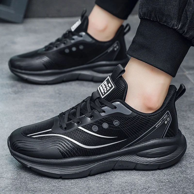 New Designer Platform Sneakers for Men Spring Autumn Soft-soled Casual Men's Running Shoes Fashion Light Sports Shoes Male