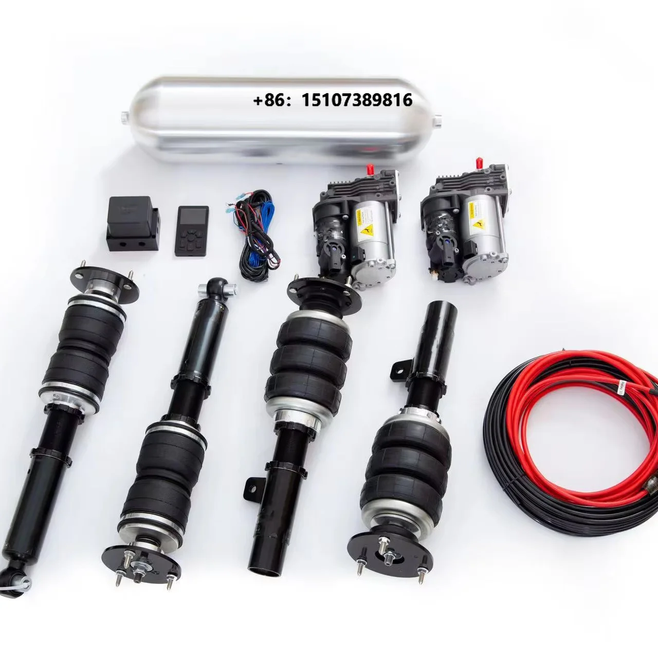Universal New Full Set Air Suspension Management System Truck Suspensions Control Air Suspension Shock Absorbers Airlift Kit