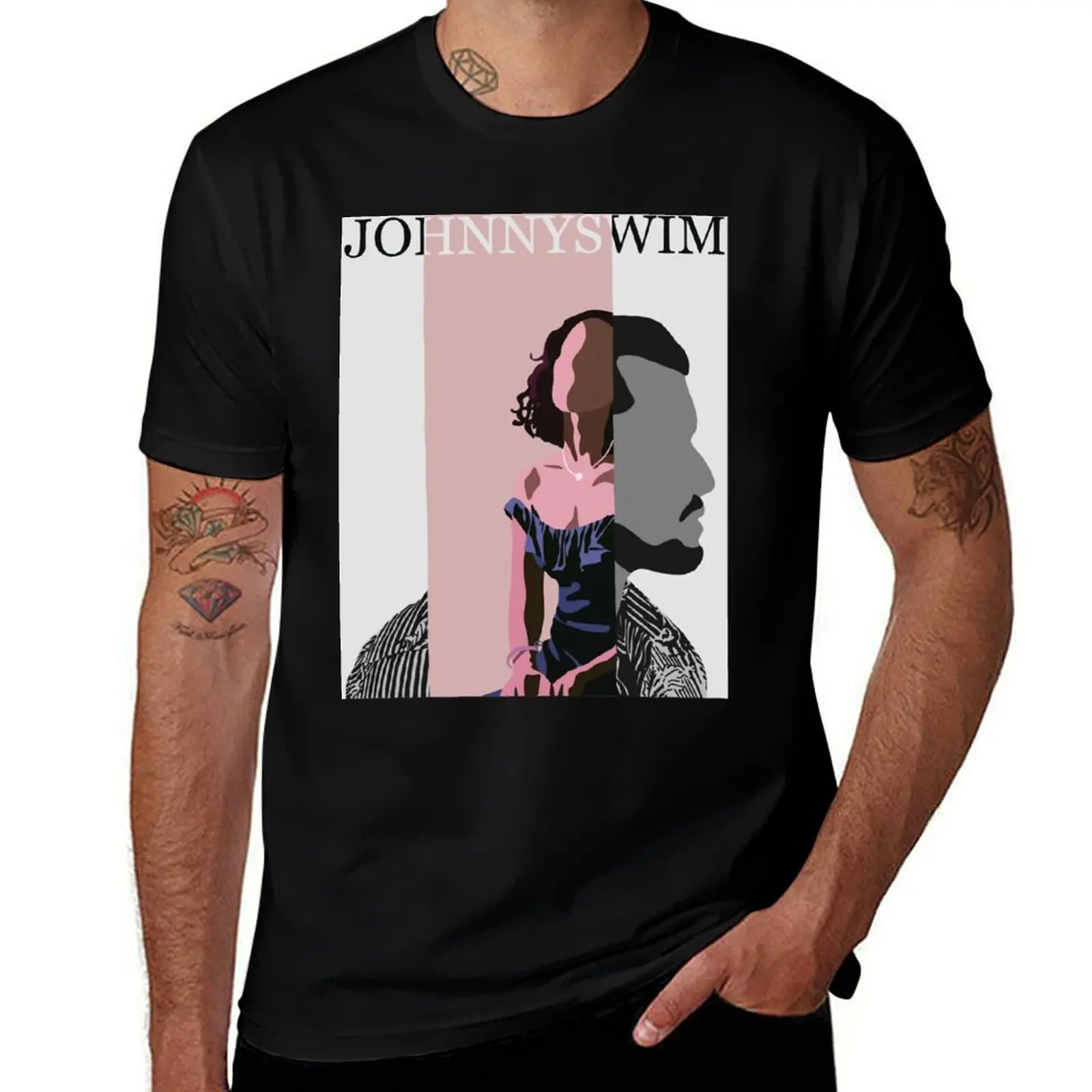Johnnyswim Album Premium Scoop T-Shirt Work Comfort for Men T-Shirt