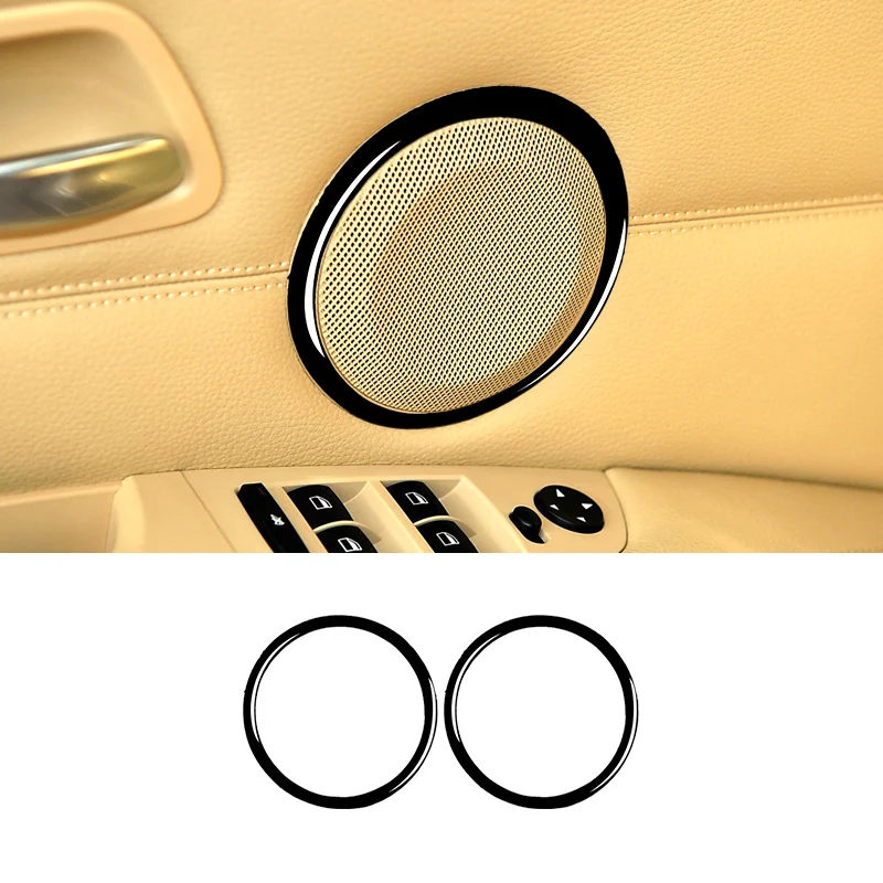 

For BMW 3 Series E90 2005-2012 Car Interior Accessories Car Door Horn Decoration Ring Speaker Frame Trim Cover Stickers