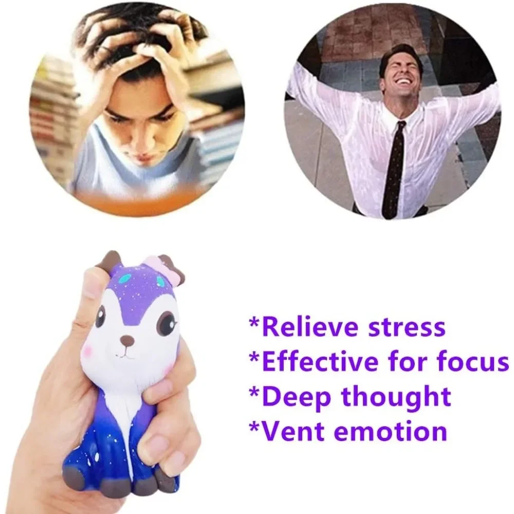 ارتفاع بطيء اسفنجي اللعب غالاكسي النجوم حزم المعطرة اسفنجي ضغط لعبة الإجهاد المخلص هدية الأسنان والغزلان #3